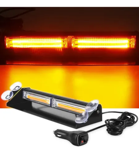 Barra Led Baliza Strobo 35cm 12/24v Sopapa Parabrisa Luneta