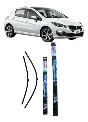 Kit 2 Escobillas Del Bosch Aerotwin Para Peugeot 308 408
