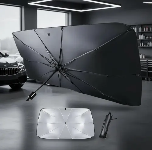 Parasol Paragua Para Parabrisas De Auto Plegable Metalizado