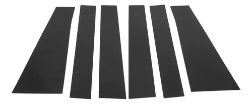 Calcomanías Para Puertas Y Ventanas, 6 Unidades, Para Pilares De Coche, Policarbonato, Espejo Brillante