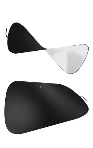 Parasol Personalizado De Titanio Plateado Para Parabrisas, Con Clip, Para Parabrisas