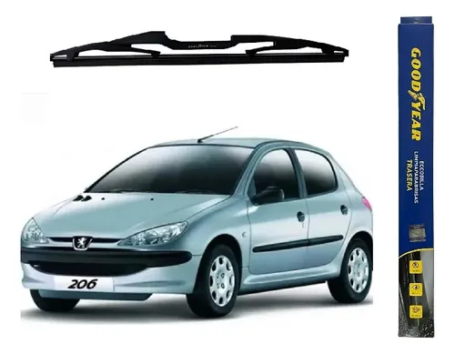 Escobilla Trasera Luneta Flex Goma Peugeot 206 1999 A 2017