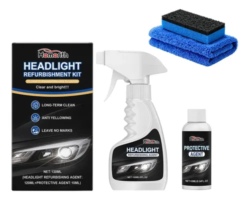 Kit De Renovación De Faros Lanenow, Elimina Amarillamiento Y Opacidad