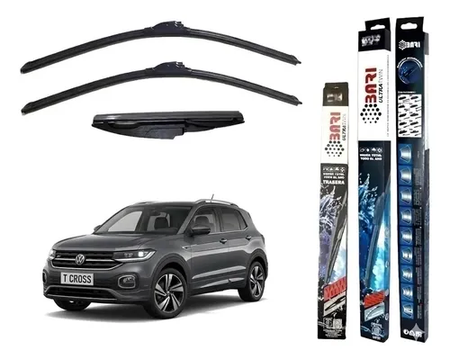 Kit De 3 Escobillas Vw T Cross 2019 2020 2021 2022 2023 2024