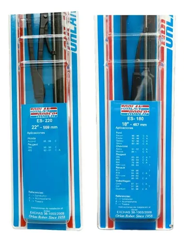 Kit X2 Escobillas Parabrisas 22” 18” Para Alfa Romeo 146