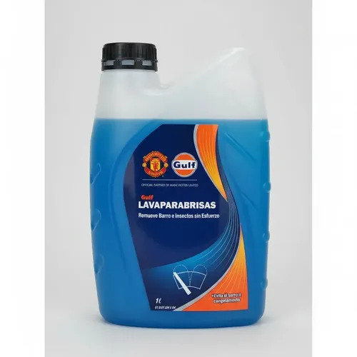 Líquido Lavaparabrisas Gulf Anticongelante Biodegradable 1L