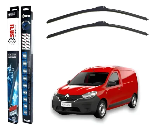 Kit 2 Escobillas Delanteras Flex Goma Renault Kangoo 2 +2018