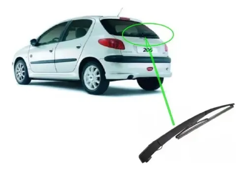 Escobilla De Luneta Trasera Para Peugeot 207 Con Brazo