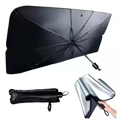Paragua Cortina Parasol Plegable Metalizada Para Parabrisas