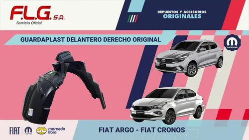 Guardaplast Delantero Der Cronos Original Fiat 52045492