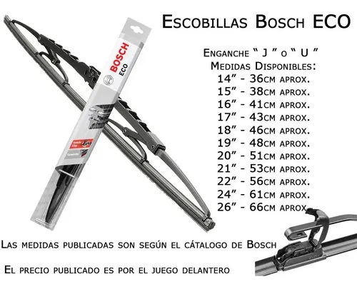 Escobillas Limpiaparabrisas Renault Clio 2 Mio Bosch Nolin