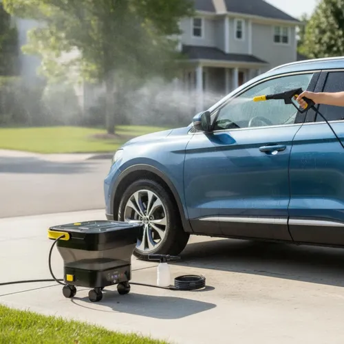 Lavadora De Autos Portátil Con Ruedas, Máquina De Lavado