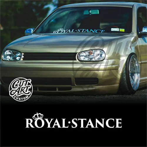 Calcos Sponsors Tuning Parabrisas Royal Stance Flow Jdm