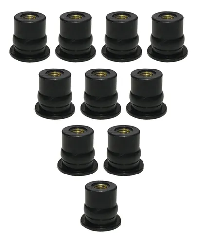 5 Tuercas De Goma Duraderas Para Carenado, Tornillos Para Parabrisas 10x