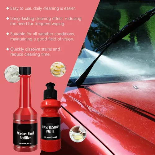 Kit De Limpieza De Película De Aceite For Parabrisas 100g