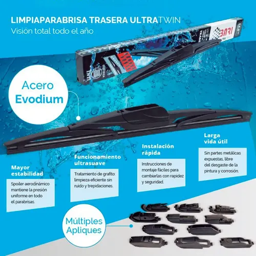 Kit Escobilla Aerodinámica P/ Chevrolet Agile 2013/17 3u