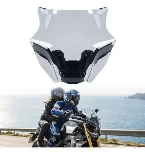 Pantalla Doble Burbuja Ahumada Para Moto 4mm Policarbonato F