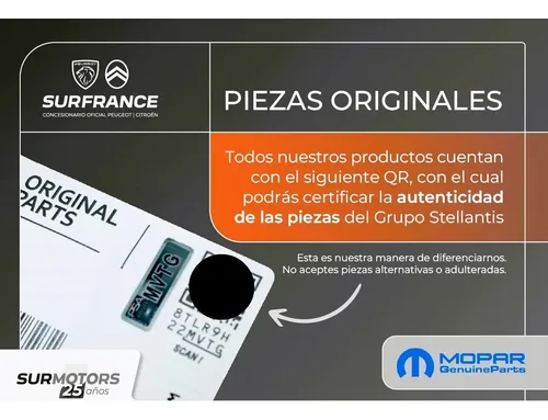 Guardaplast Delantero Derecho Original Peugeot 208