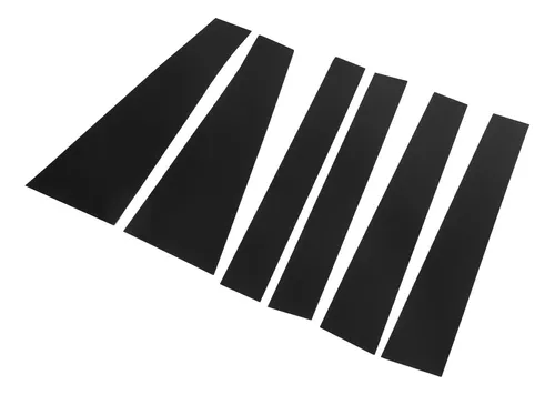Calcomanías Para Puertas Y Ventanas, 6 Unidades, Para Pilares De Coche, Policarbonato, Espejo Brillante