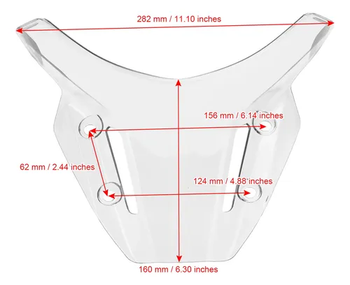 Parabrisas For Yamaha Mt-09 Mt 09 21-23 Transparente