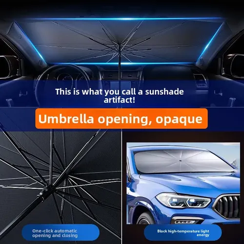Parasol Para Parabrisas De Coche Con Espejo