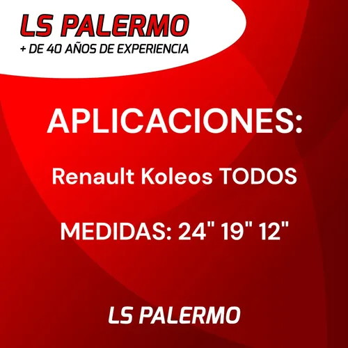 Kit 3 Escobillas Koleos 2010 2011 2012 2013 2014 2014 2015 +