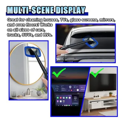 Paquete De 7 Paños De Microfibra Lainloy, Reemplazables Para El Interior Del Coche, Win