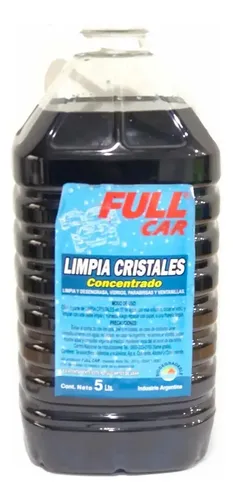 Full Car Limpia Cristales Concentrado 5 Litros Vidrio Envíos