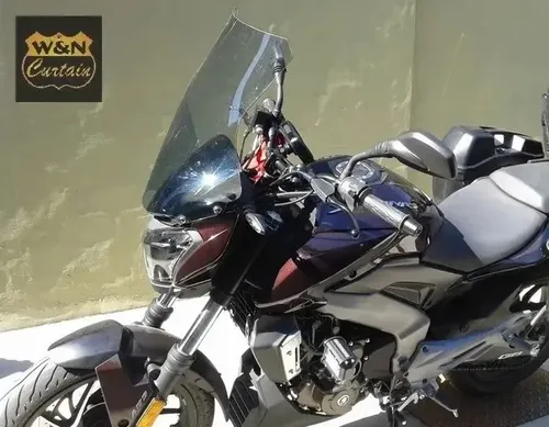 Parabrisas Curtain Bajaj Dominar 400 Elevado 47cm Ahumado