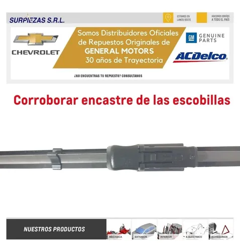 Escobillas Parabrisas Trailblazer Kit Chevrolet Original