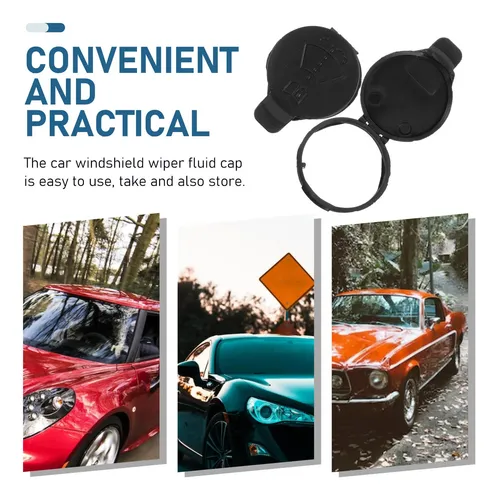 2pcs Sturdy Plastic Car Windshield Wiper Fluid Reservoir Lid