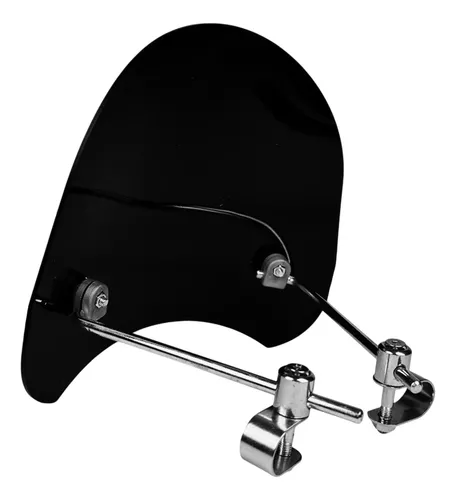 Parabrisa Negro Faro Redondo Para Zanella Rx 150 Mtc