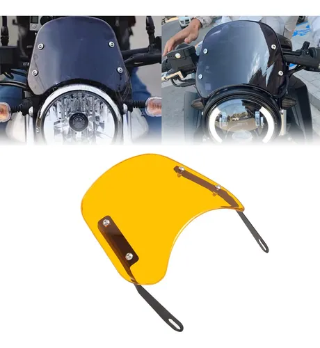 Parabrisas Compacto Para Motocicleta, Robusto, Polipropileno