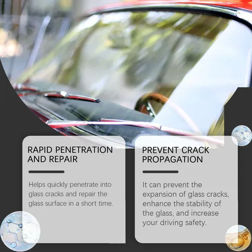 Líquido Para Reparación De Parabrisas Automotriz Y Limpieza De Grietas